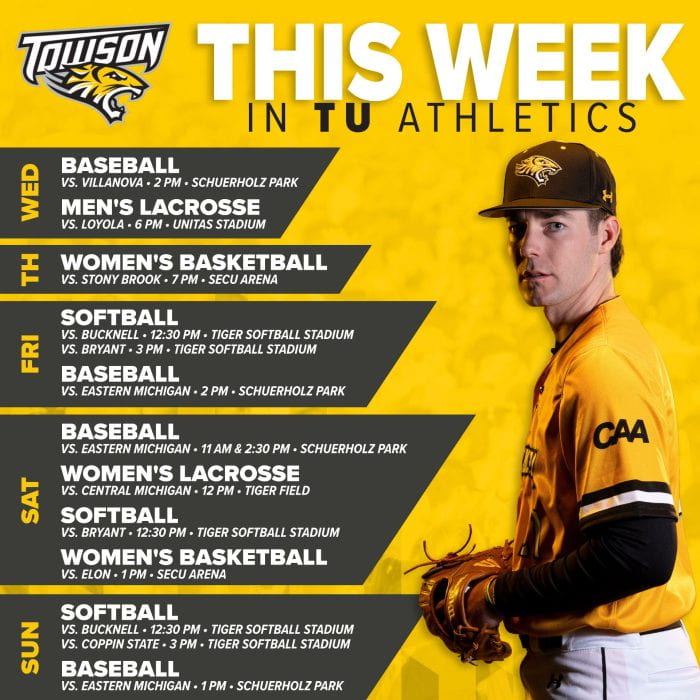 Events this week in Towson Athletics