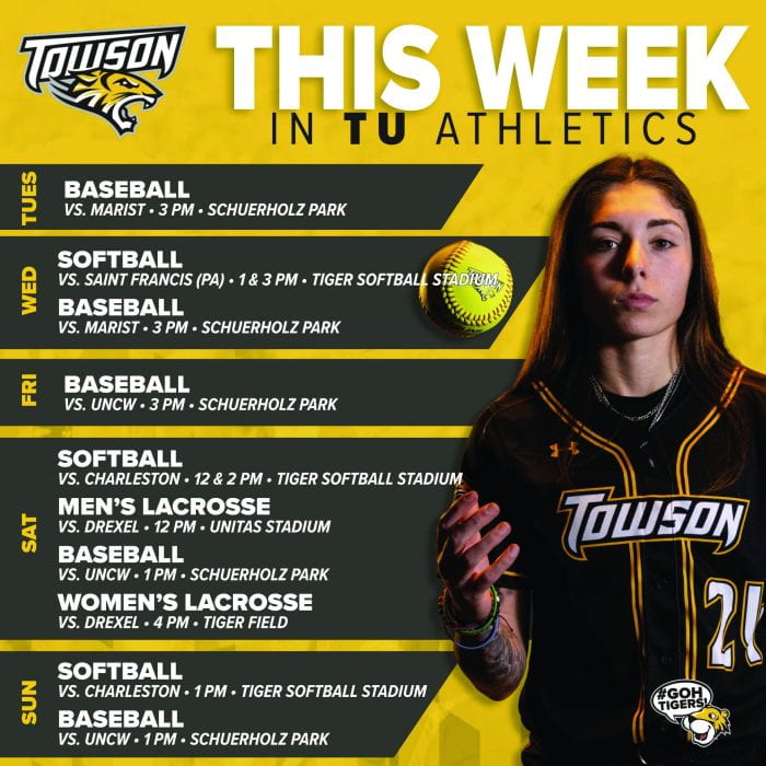 This week's events in Towson Athletics