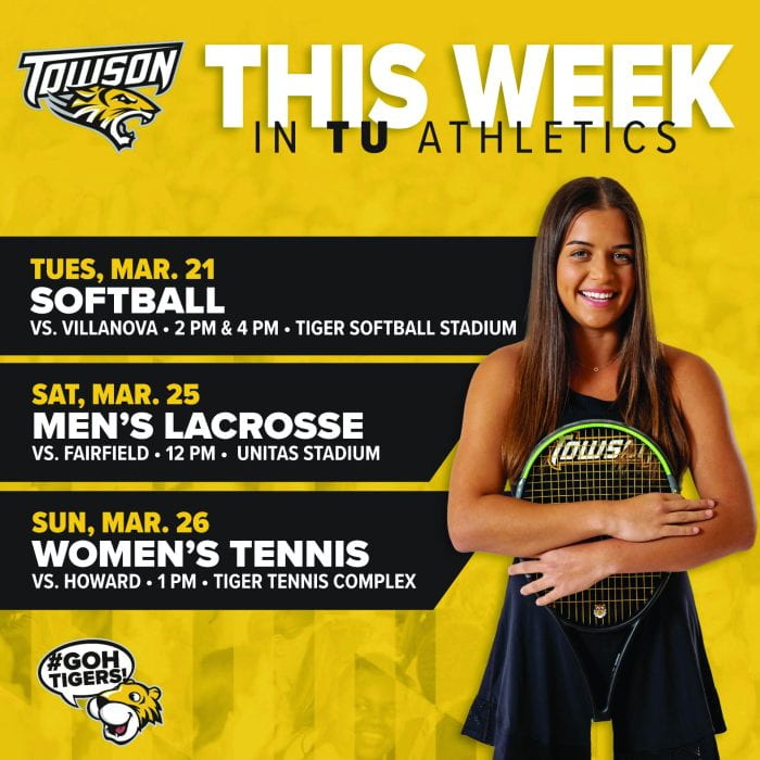 This week's events in Towson Athletics