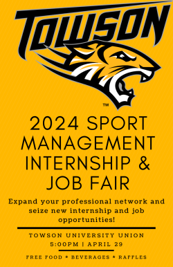 Sport Management job fair flyer